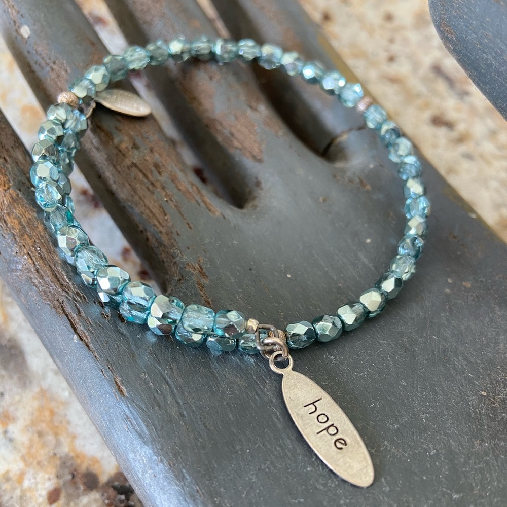 Donna Dressler Teal “Hope” bracelet